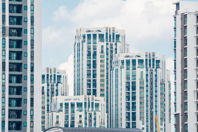 Low angle view of buildings against sky
