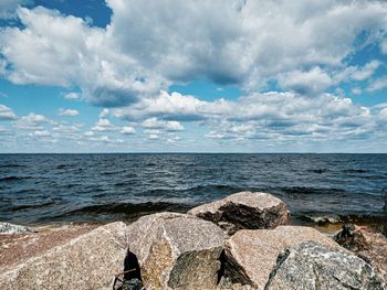 Scenic view of sea against sky