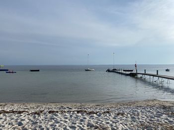 Scenic view of sea against sky