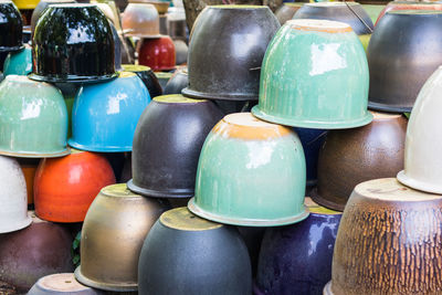 Close-up of multi colored objects for sale