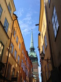 Low angle view of building against sky