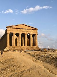 Old ruins of temple against sky, valle dei templi