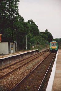 Train on railroad track