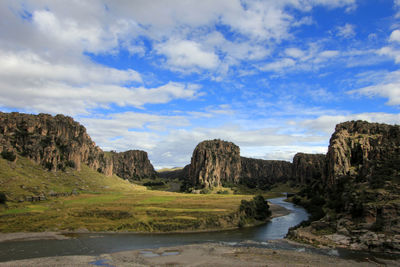 Scenic view of landscape against sky