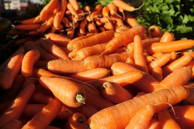 Close-up of vegetables for sale in market