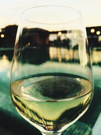 Close-up of beer in water