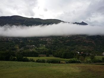 Scenic view of landscape against sky