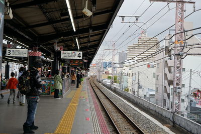 Railroad station platform