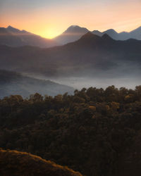 Sunrise view from ongakan hills