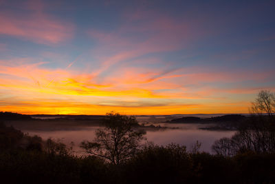 Scenic view of sunset