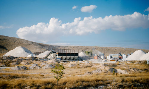 Panoramic shot of buildings against sky