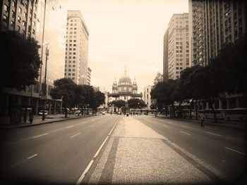 City street against sky