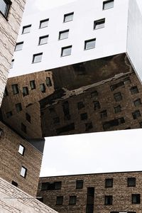 Low angle view of building against clear sky