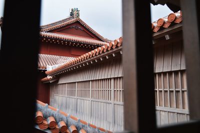 Low angle view of roof