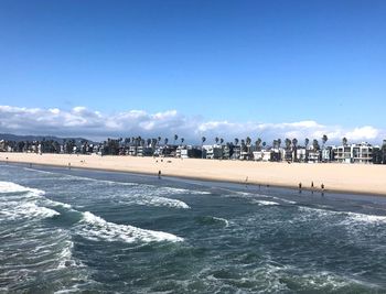 Panoramic view of beach against sky