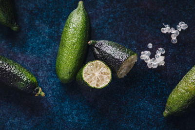 High angle view of fruits