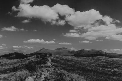 Scenic view of landscape against sky