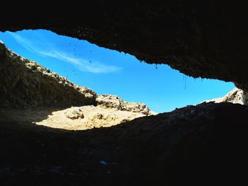 Rock formations against sky