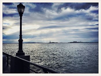 Cloudy sky over sea