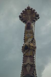 Low angle view of horse against sky