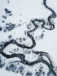 Close-up of snow covered landscape