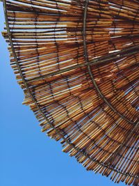 Low angle view of roof against sky