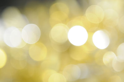 Defocused image of illuminated lights