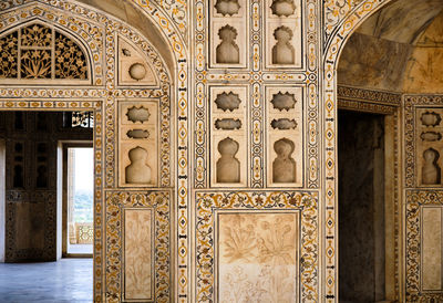 View of ornate door of building