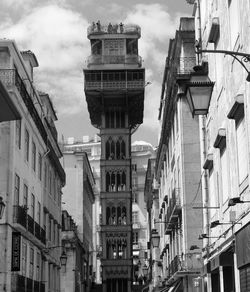 Low angle view of building against sky