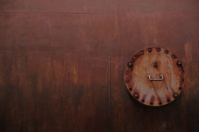 Full frame shot of rusty metal door