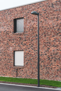 Brick wall of building