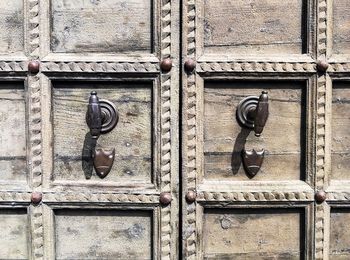 Full frame shot of closed door