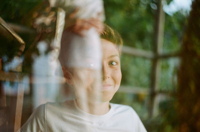 Close-up portrait of a boy