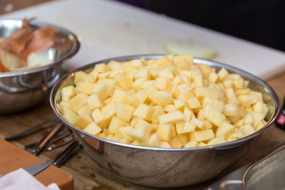 Close-up of pasta in bowl