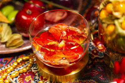 Close-up of drink on table