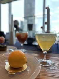 Close-up of drink on table