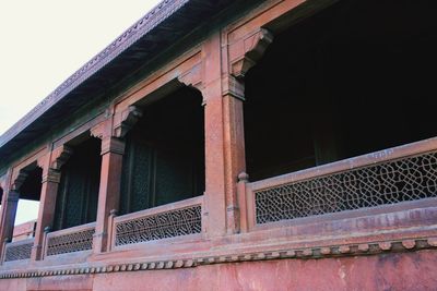 Low angle view of historical building