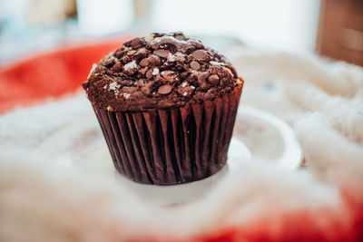 Close-up of chocolate cake