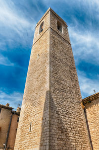 Low angle view of building against sky