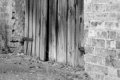 Weathered wall of old building