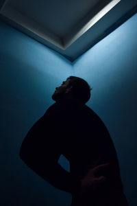 Silhouette of man