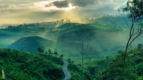 Panoramic view of landscape against sky