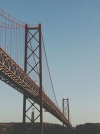 April 25th bridge against clear sky