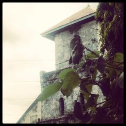 Low angle view of built structure against the sky