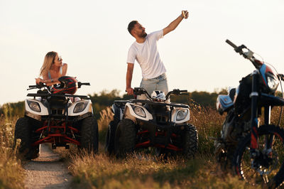Atv Man Woman