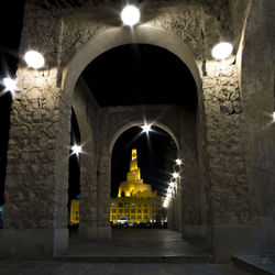 Illuminated tunnel