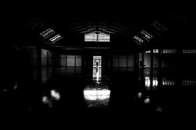 Empty corridor of building