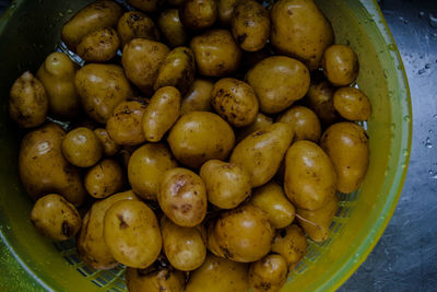 Close-up of potatoes in bowl