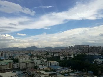 Cityscape against sky