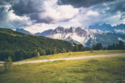 Scenic view of landscape against sky